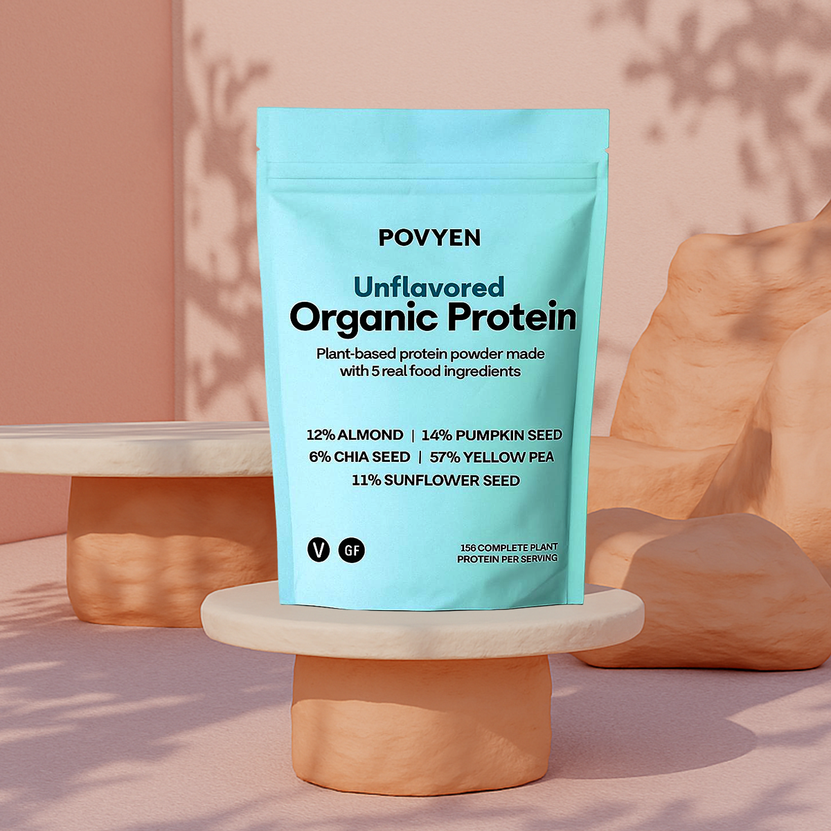 Povyen Unflavored Organic Protein